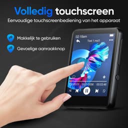 Koopkrachtig - M4 / MP3-Speler met Touchscreen – 32GB, Ingebouwde Luidspreker, FM Radio, en E-Book Functie - mp3 speler bluetooth — thumbnail 5
