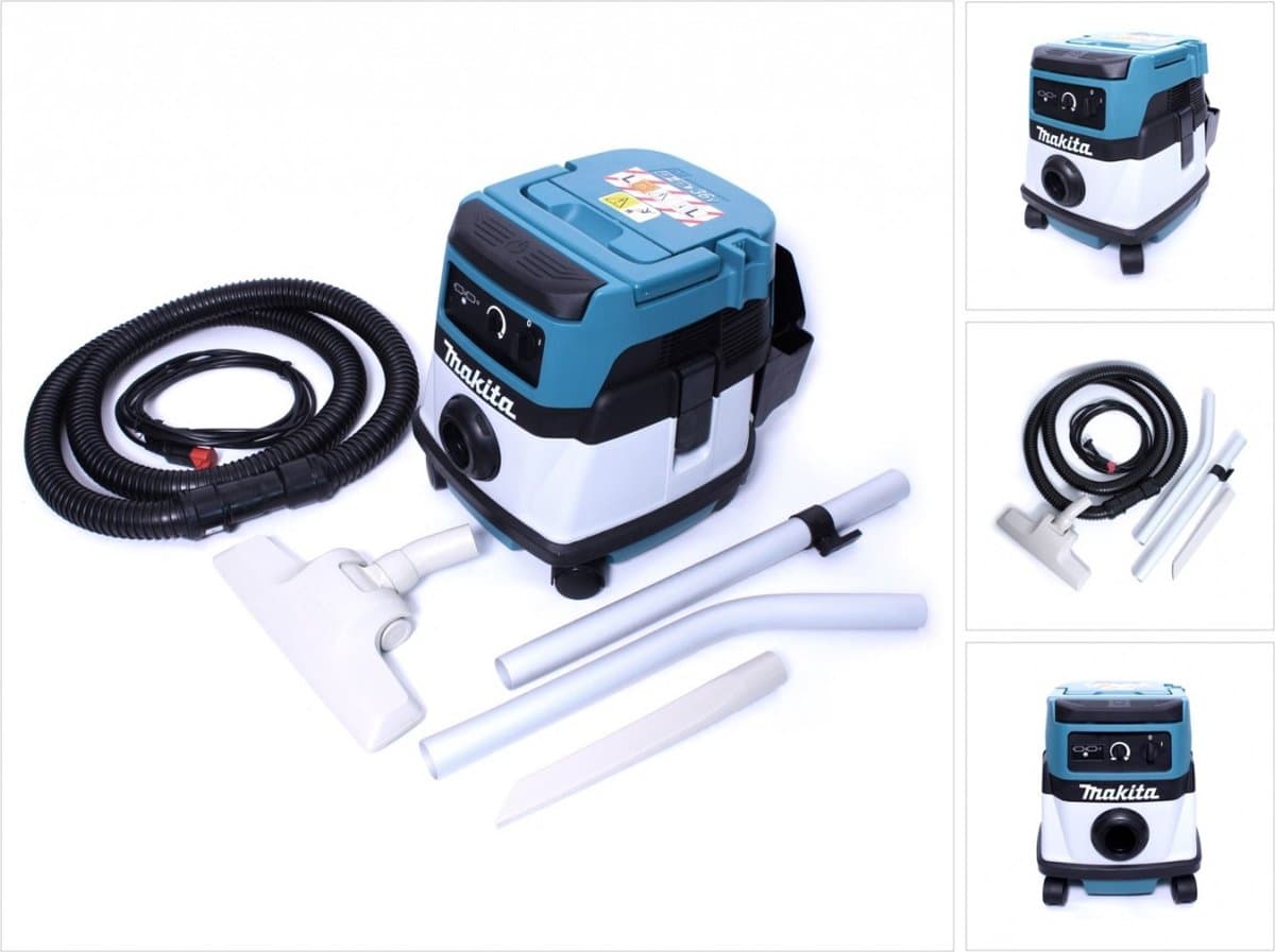Makita DVC860LZ Hybride Nat- en Droogstofzuiger 2x18V / 230V Basic Body — afbeelding 1