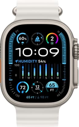 Apple Watch Ultra 2 - GPS + Cellular - 49mm - Titanium Case with Wit Ocean Band — thumbnail 1