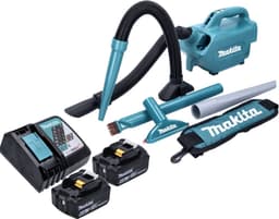 Makita DCL 184 RG accustofzuiger 18 V 54 mbar 0,5 l + 2x accu 6,0 Ah + oplader — thumbnail 2