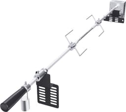 speenvarkensgrill lamsgrill 100,6 cm, 12 kg RVS rotisserie spit braadgrill 9 W, lamsgrill BBQ grill grillwagen barbecue, grote spitgrill geschikt voor kalkoen, ham, etc. — thumbnail 4