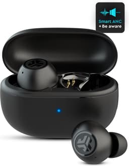JLab Go Pop ANC Draadloze Oordopjes - Noise Cancelling Oortjes Draadloos - 24 uur Batterijduur - Bluetooth Multipoint - Met Microfoon - Geschikt voor Android en Apple - Zwart — thumbnail 1