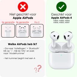 Hoes - Geschikt voor Apple AirPods 4 / 5 - Siliconen Hoesje met Clip - Silicone Case Cover - Zwart — thumbnail 2