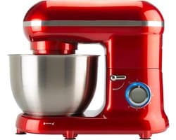 White-Label® Mixer met Mengkom - Keukenmachine - Keukenrobot - Rood