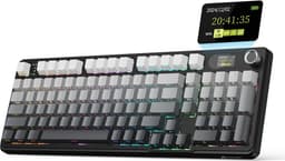 ATTACK SHARK X98PRO - Draadloze Mechanisch Gaming Toetsenbord - Side Printed PBT Keycaps - TFT Scherm - Multifunctionele Draaiknop - Wired/2.4G/Bluetooth Tri-Mode - Gasket Mod - 98keys - Moonlit Night — thumbnail 1