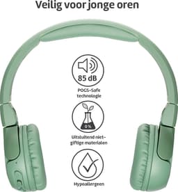 POGS - The Gecko 2 - Draadloze on-ear kinder koptelefoon - Bluetooth - Veilige volumebegrenzing - Duurzaam - Gratis app voor extra functies - rGroen — thumbnail 2