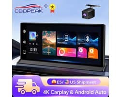Vostara - Dashcam - Dashcam Voor Auto Voor En Achter - Dashcam Auto - Dashcam Voor Auto Full HD GPS - Carplay - Dashcam Full HD - Dashcam Voor Auto Voor - Android