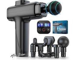 Mrs. Jones Spiermassagepistool Draagbare Spiermassager met Diepe Weefsels Ultrastille 30 Snelheden Optionele Modi Percussiemassageapparaat 8 Massagekoppen LCD-scherm Langdurige Spierontspanning .