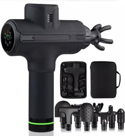 MUSCLE&FIT massage gun - 9 massage standen - met travelcase — thumbnail 2
