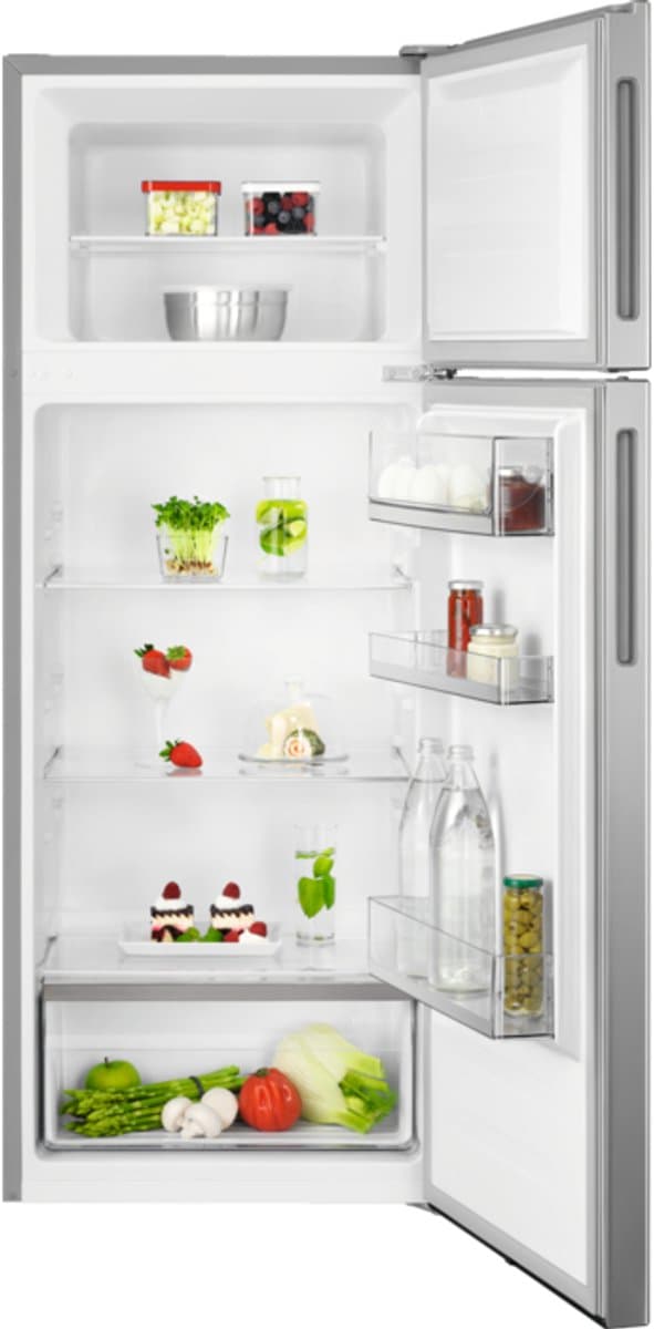 AEG RDB424E1AX 5000 serie ColdSense - Koel-vriescombinatie - Vrijstaand - Zilver — afbeelding 1