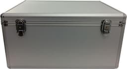 Vinyl koffer - LP single koffer voor 200 singels zilver aluminium — thumbnail 2