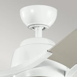 Plafondventilator met verlichting - Zeus - 60in / 152cm ventilator - wit — thumbnail 2