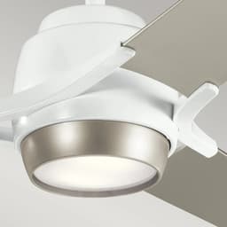 Plafondventilator met verlichting - Zeus - 60in / 152cm ventilator - wit — thumbnail 1