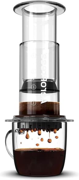Clear Coffee Press - 3-in-1 brouwmethode combineert AeroPress Franse pers - Pourover Espresso - Volle koffie zonder gruis of bitterheid — thumbnail 1