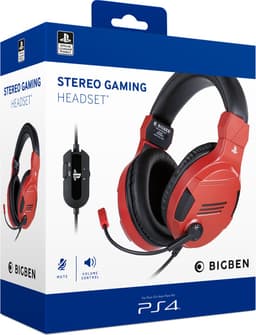 Bigben Stereo Gaming Headset V3 - PS5 & PS4 - Rood — thumbnail 3