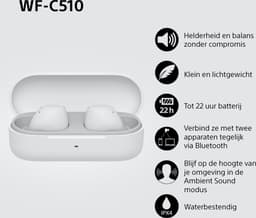 Sony WF-C510 – Draadloze oordopjes - Wit — thumbnail 3