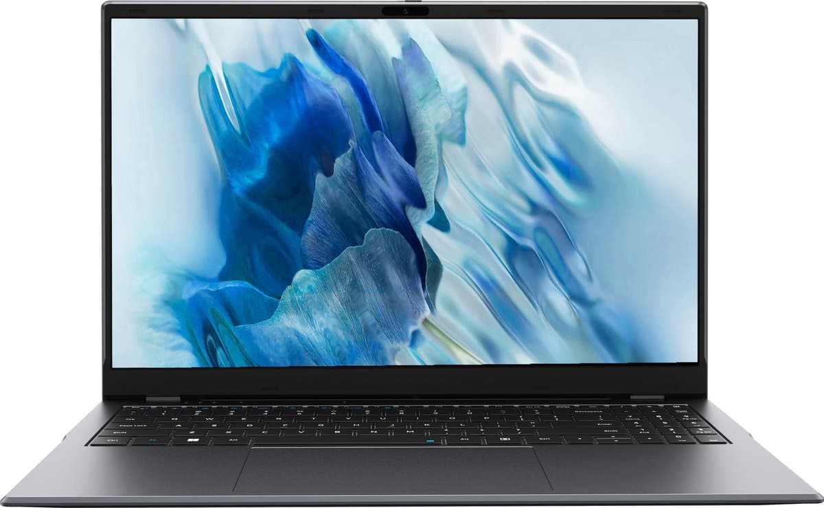 Chuwi GemiBook Plus Intel® N N100 Laptop 39,6 cm (15.6") Full HD 16 GB LPDDR5-SDRAM 512 GB SSD Wi-Fi 6 (802.11ax) Windows 11 Home Zwart, Grijs — afbeelding 1