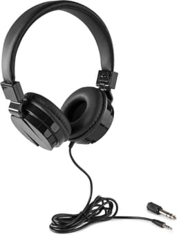 DJ koptelefoon - Vonyx VH120 DJ hoofdtelefoon - on-ear - inklapbare oorschelpen - voor beginnende en gevorderde DJ's - Zwart — thumbnail 1