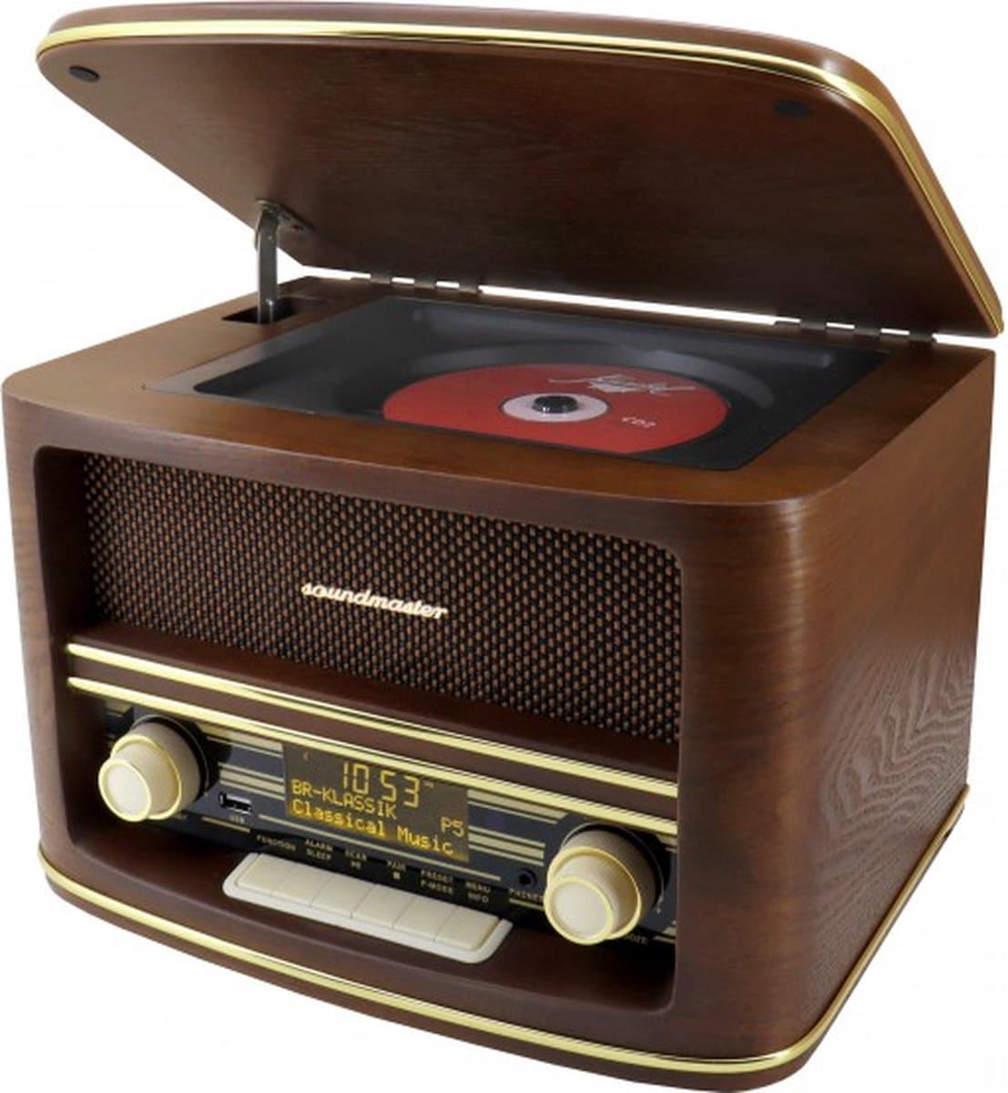 Soundmaster NR961 - Nostalgische DAB+ radio met CD-speler, bluetooth en USB — afbeelding 1