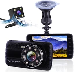 TechU™ Dashcam Dual Camera M22 – Dashboardcamera – Full HD Camera – Nachtvisie – G-sensor – Parkeer Monitor – Loop Recording - voor auto — thumbnail 1