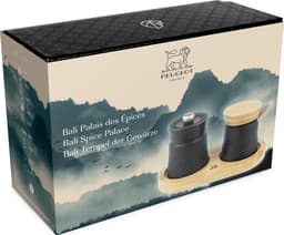 Peugeot Bali Fonte Peper- En Zoutstel 8 cm - Zwart/hout - Gietijzer — thumbnail 4