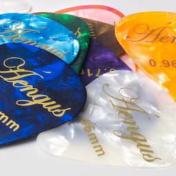 Áengus Plectrum set 12 Celluloid plectrums - in de diktes thin 0.46 medium 0.71 en thick 0.96 mm — thumbnail 3