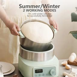 Deegkneedmachine - Deegmixer Keukenmachine - Bakken Brood Koekjes - Met Fermentatiefunctie - 5 Liter - Zwart — thumbnail 3