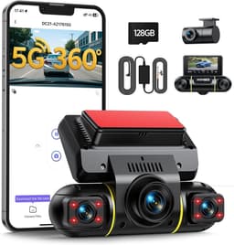 4 Kanaals Dash Cam - Auto Camera Set - Verkeersveiligheid Bewaken - 360 Graden Opname - 1080P Resolutie - Zwart — thumbnail 1