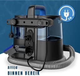 Aurixi® Vlekkenreiniger - Vlekkenreinigers - Tapijtreiniger Machine - Vlekkenreiniger Bank - Zwart/Blauw - 35cm x 30cm x 33cm — thumbnail 4