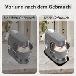 Keukenmachine onderlegger - Glijmat machine - Apparaat verplaatsen - Vlekbestendig nylon - 40x23 cm - Zwart — thumbnail 4
