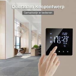 WiFi Slimme Thermostaat – LCD Touchscreen – Tuya App Bediening – Programmeerbare Vloerverwarming – Voor Waterverwarming — thumbnail 5