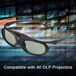 Allecto - 3D-bril - Link - Actieve Shutter - Oplaadbaar - Voor 3D-projectoren - Lichtgewicht en comfortabel - Geschikt voor Optoma en BenQ — thumbnail 4