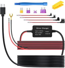 Dailygoody - Dash Cam Oplader - Universele Dash Cam Hardwire Kit - Hoogwaardige Kwaliteit - Type-C USB - Laagspanningsbeveiliging - Geschikt voor Dash... — thumbnail 1