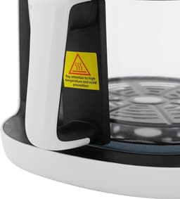 Hete Lucht Frituurpan - Airfryer Zonder Olie - Gezond Bakken - Doorzichtig Mandje - 3.3 Liter - Wit — thumbnail 3
