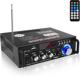 Audio Versterker - Stereo Versterker - Amplifier - Versterkers - USB - Zwart — thumbnail 1