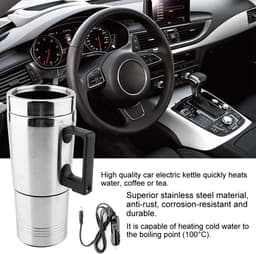 Dailygoody - Kettle - Reislade - 350ml en 150ml - Elektrische Koffie en Thee - Voor onderweg - 12V — thumbnail 2