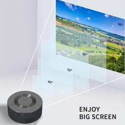 Store_7 - Mini LED-projector - Draagbare Telefoonprojector - Thuisbioscoop - 1080P - Luidspreker - Geschikt voor Android - Compact formaat — thumbnail 5