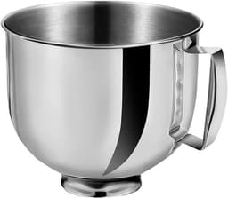 Keukenmachine Kom - Blender Vat - Mixen en Kneden - Roestvrij Staal 304 - 4.8 Liter - Zilverkleurig — thumbnail 1