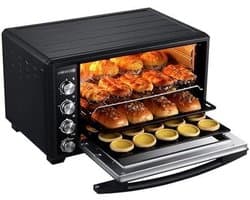 Elektrische Oven Airfryer - Heteluchtoven Combi - Veelzijdig Koken - 40 Liter Capaciteit - 1500 Watt - Zwart