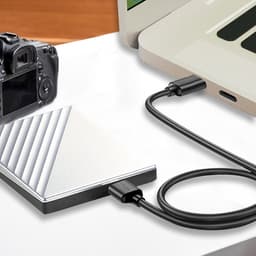 Externe Harde Schijf Kabel - Data Transfer Snoer - Bestanden Delen - Hoge Snelheid 5Gbps - 30 cm - Zwart — thumbnail 3