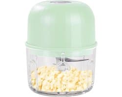 Keukenmachine Groentesnijder - Elektrische Mixer - Maaltijden Bereiden - Draadloos Oplaadbaar - 16.3 cm Hoog - Lichtgroen