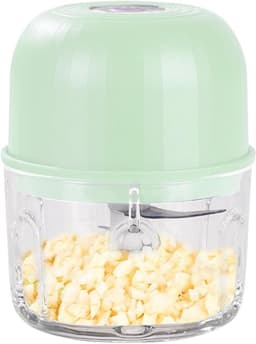Keukenmachine Groentesnijder - Elektrische Mixer - Maaltijden Bereiden - Draadloos Oplaadbaar - 16.3 cm Hoog - Lichtgroen — thumbnail 1