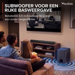 Soundbar - Audizio SB92S - HDMI-ARC - Bluetooth - 150 Watt - Optisch - Soundbar met subwoofer — thumbnail 5