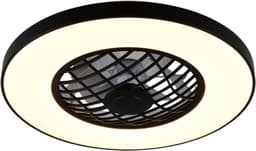 Fantiluxe - Halldor - Plafondventilator met verlichting - Zwart - Ø59cm - Afstandsbediening - Met lamp - Plafond ventilator - Slaapkamer — thumbnail 2