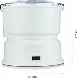 Aardappelschilmachine - Keukenapparaat - Snel Groenten Schillen - Automatische Bediening - 1 kg Capaciteit - Zilver — thumbnail 2