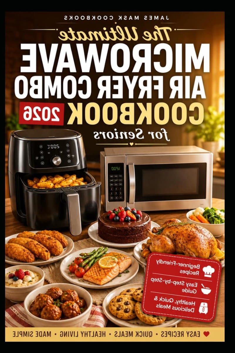 The Ultimate Microwave Air Fryer Combo Cookbook for Seniors 2026: Simple Step-by-Step Recipes for Busy Seniors, Quick Meals, Crispy Air Fryer Dishes and Microwave Cooking Made Easy. — afbeelding 1
