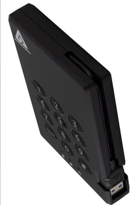 Externe Harde Schijf - Opslagapparaat Data - Bestanden Beveiligen - Hardware Encryptie - 2TB - Zwart — thumbnail 4