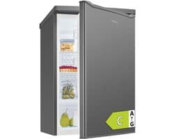 Koelkast zonder vriesvak - Kleine koelkast - Voedsel bewaren - Stille werking 35 dB - 85 cm hoog - Roestvrij staal