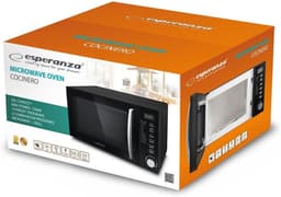 Magnetron Oven - Magnetron Combimagnetron - Snel Eten Opwarmen - Krachtige 1200 Watt - 20 Liter Capaciteit - Zwart — thumbnail 4