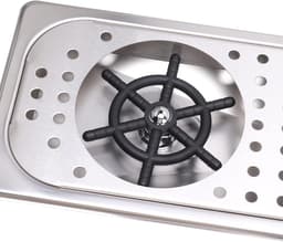 Glazen Spoeler - Bar Accessoire - Snel Glazen Wassen - Hands-free Reiniging - Onderbouw Model - Roestvrij Staal — thumbnail 5
